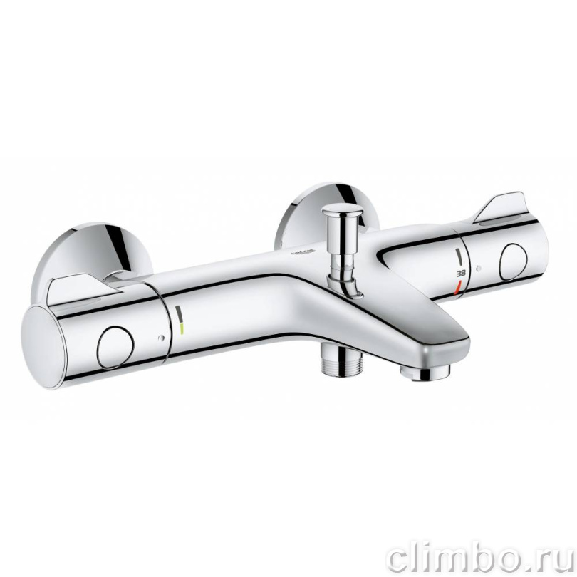 Термостатический смеситель для ванны GROHE Grohtherm 800 с регулируемым аэратором, хром (34576000) — фото товара