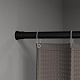 Карниз для ванной комнаты, 110-200 см, черный, IDDIS, SRB0120i14 — фото, детали конструкции