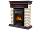 Портал Bricks Classic камень бежевый, шпон темный дуб — фото товара