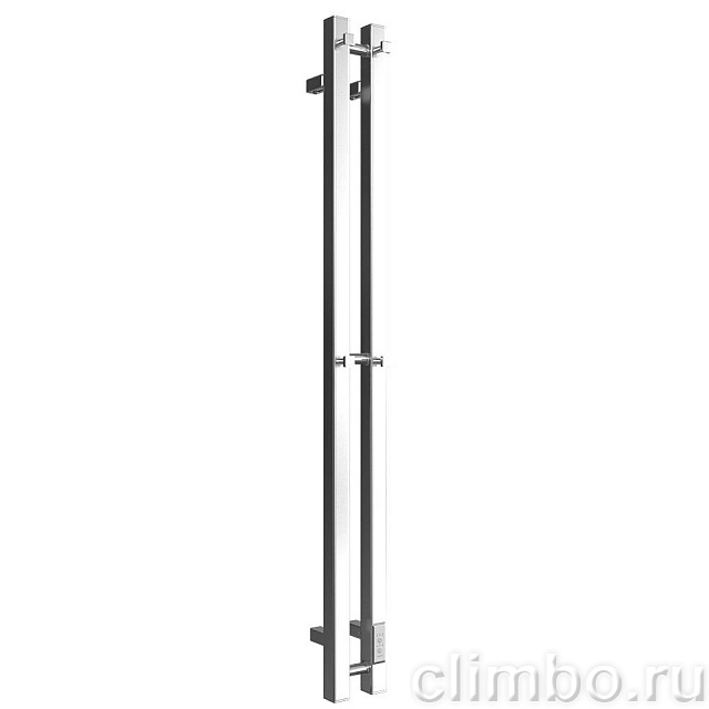 Полотенцесушитель STOUT электрический ROCK quadro 120*08 Полированный 2 опоры — фото, детали конструкции
