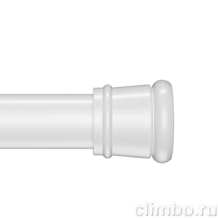 Карниз для ванной комнаты, 110-200 см, белый, IDDIS, SRW0120i14 — фото, детали конструкции