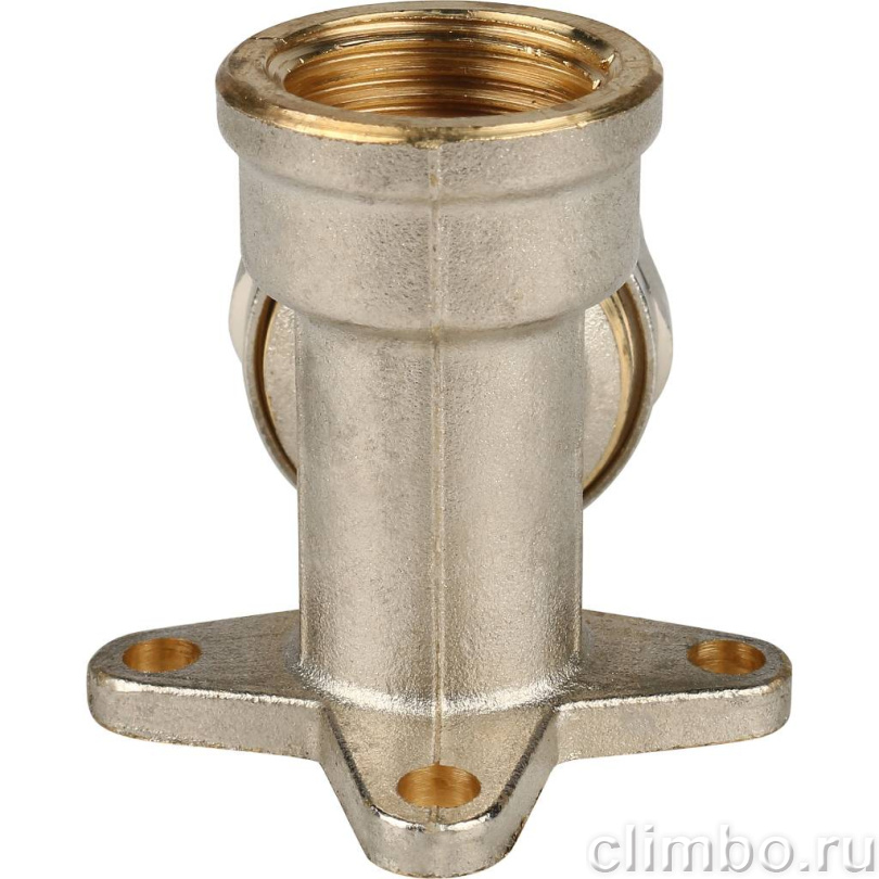 STOUT Угольник настенный с креплением 1/2"х20 для металлопластиковых труб винтовой — фото товара