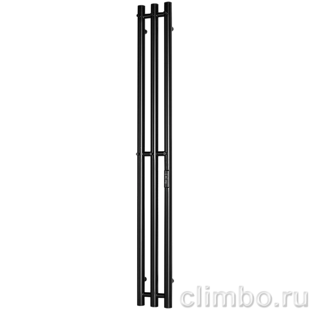 Полотенцесушитель STOUT электрический ROCK round 120*12 Черный матовый 3 опоры — фото, детали конструкции