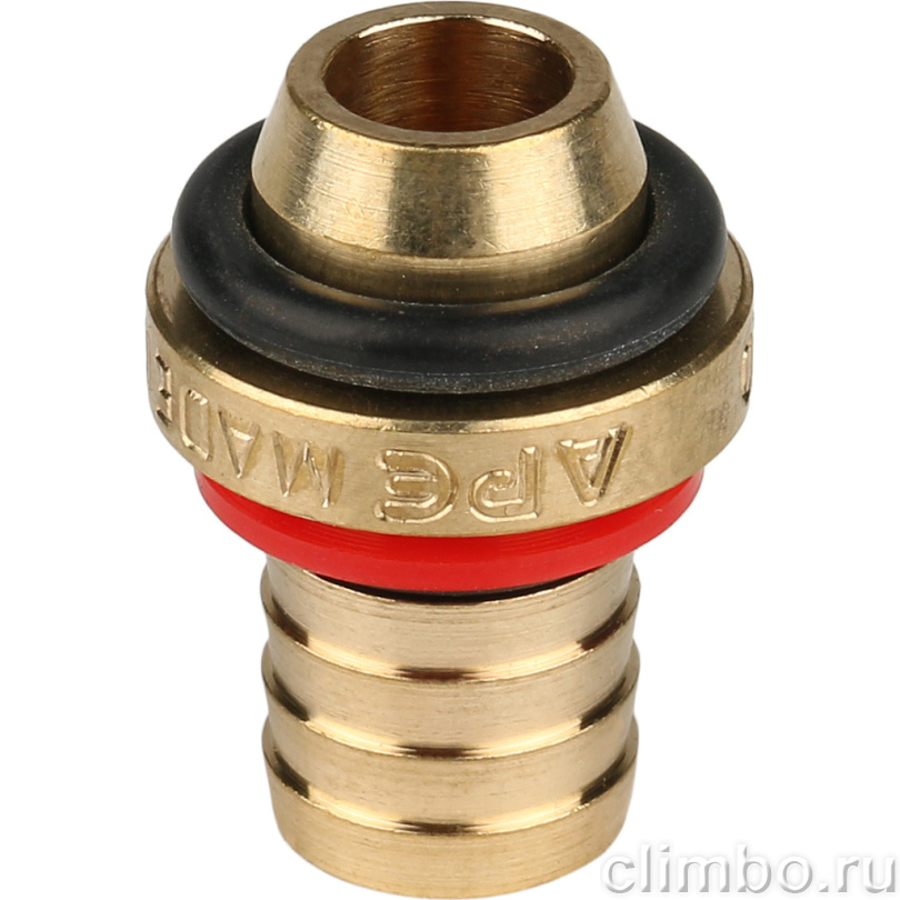 STOUT Тройник-переходник с наружной резьбой 1/2"х16 для металлопластиковых труб винтовой (SFS-0011-001216) — фото товара