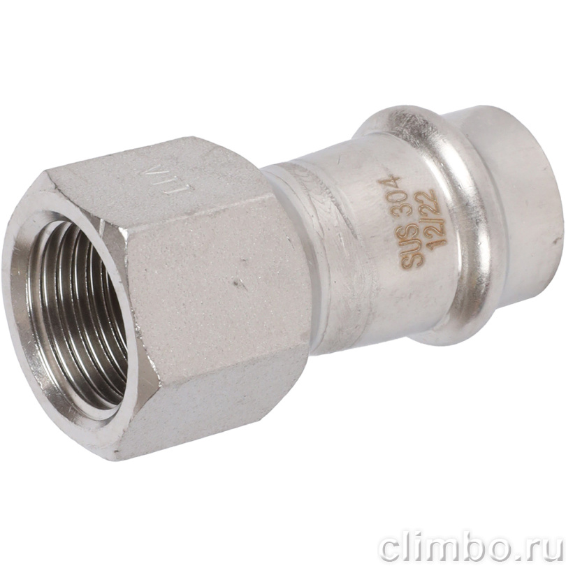 Переходник-ВР, 18х1/2, из нержавеющей стали прессовой — фото товара