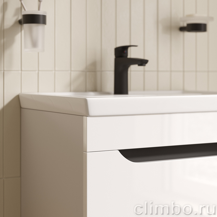 Тумба с умывальником, напольная, 60 см, белый, Рэй (Ray), IDDIS, RAY60WFi95K подходит умыв. 4076000i28 — фото, детали конструкции