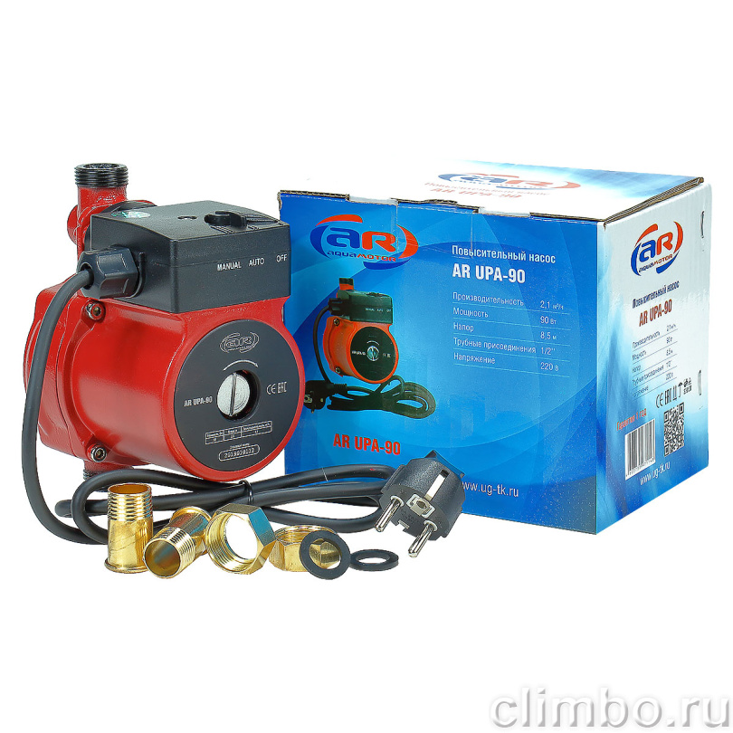 Повысительный насос Aquamotor AR UPA-120 red — фото товара